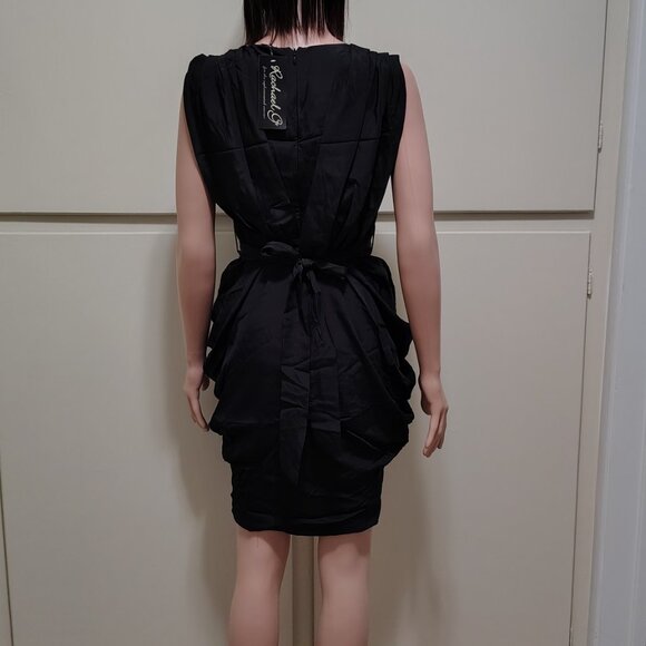 Rachael G. Grecian Style Dress with Slings, High Back, Black, Size 2 and 4 - Picture 6 of 12